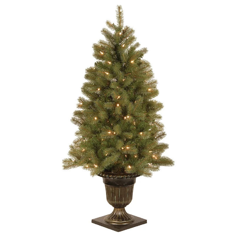 4 ft. Pre-Lit Downswept Douglas Fir Tree with Clear Lights