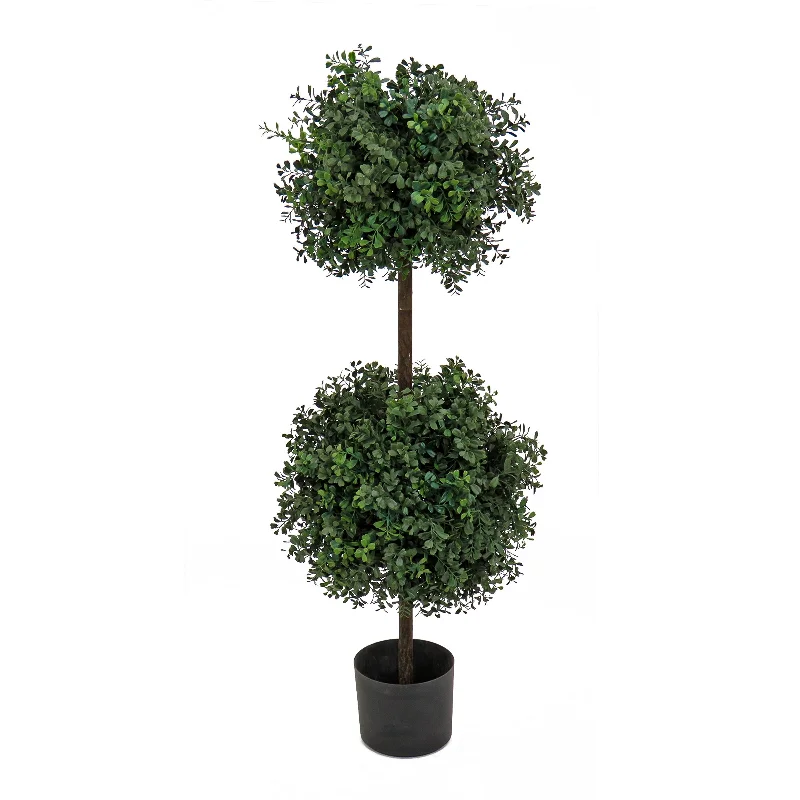 46" Boxwood Double Ball Topiary in Nursery Pot