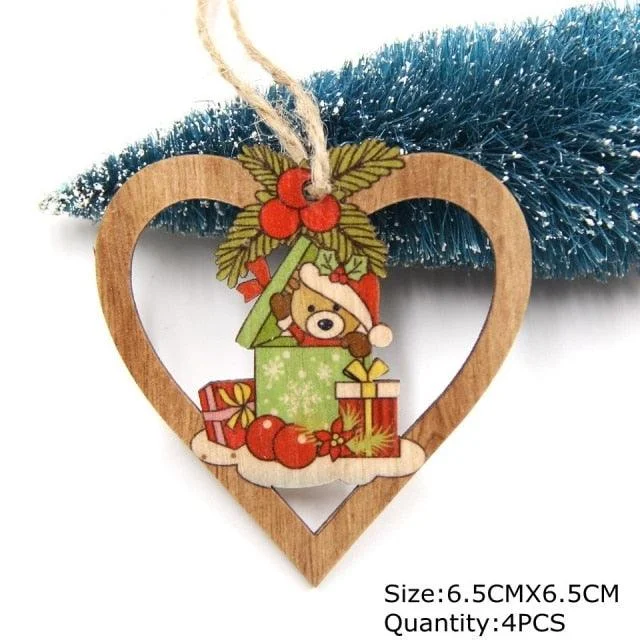 4PCS Heart Bear