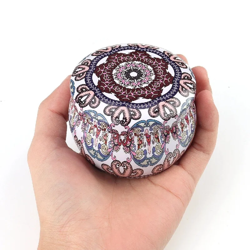 Christmas Winter Decor Flower Pattern Candle Making Tinplate Jars - Eco-Friendly & Durable | Christmas Trees USA Christmas Winter Decor Flower Pattern Candle Making Tinplate Jars - Eco-Friendly & Durable | Christmas Trees USA
