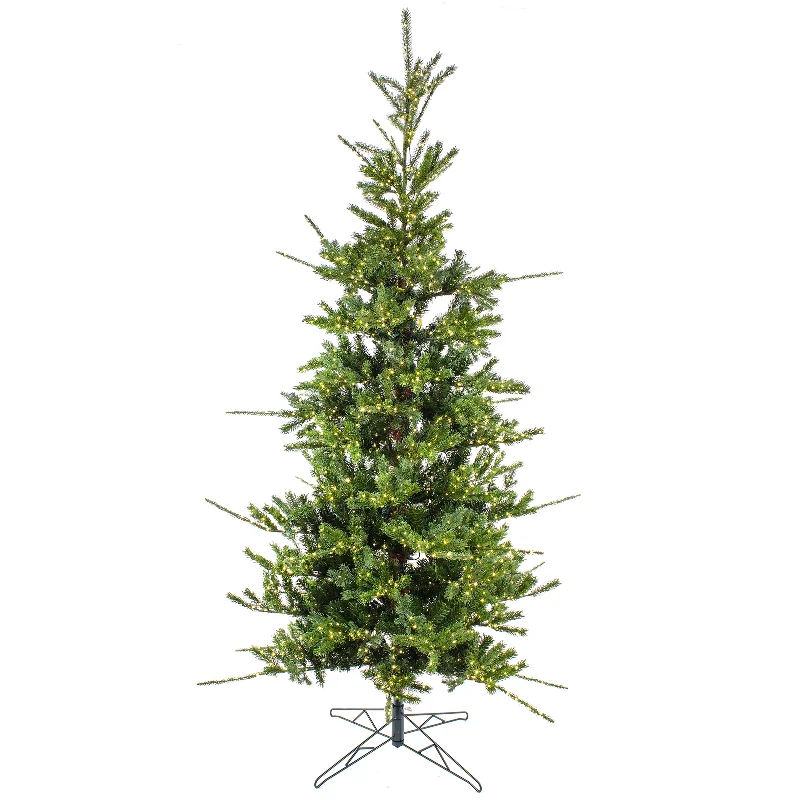 9 ft. Pre-Lit Lark Pine Medium Tree with Warm White LED Rice Lights