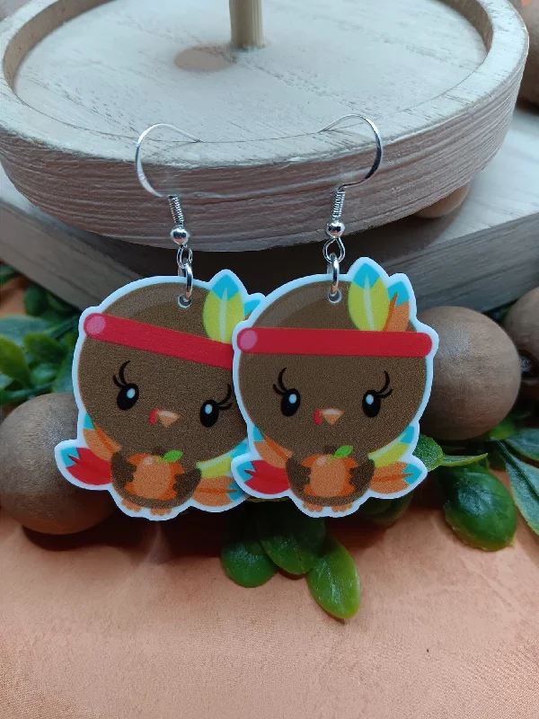 Adorable Turkey Earrings