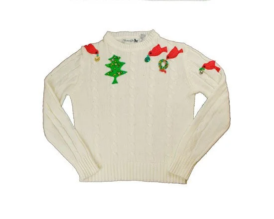 Birds Decorate-X-Small Christmas Sweater