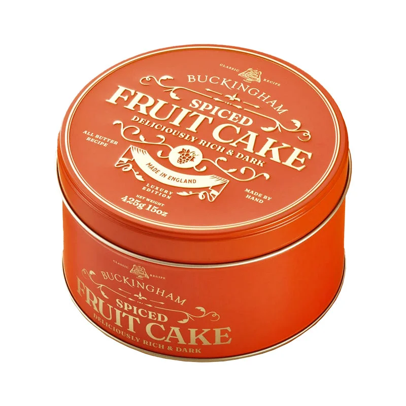 Buckingham Spiced Apricot & Orange Fruit Cake in Vintage Tin