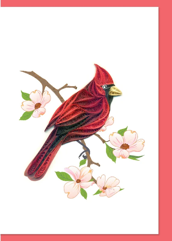 Cardinal Quilling Card