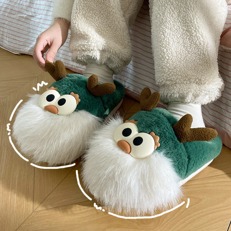 Christmas Deer Cotton Shoes