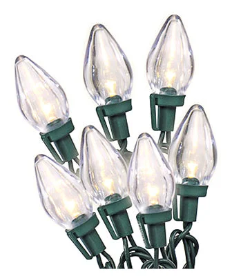 Christmas LED Light Set, C7, Warm White, 25-Ct.