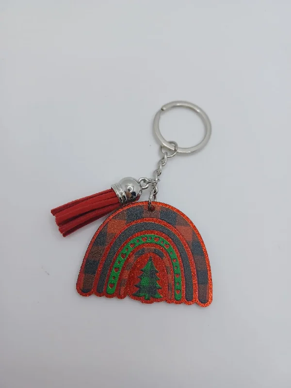 Christmas Mantel Decor Christmas Tree Rainbow Keychain