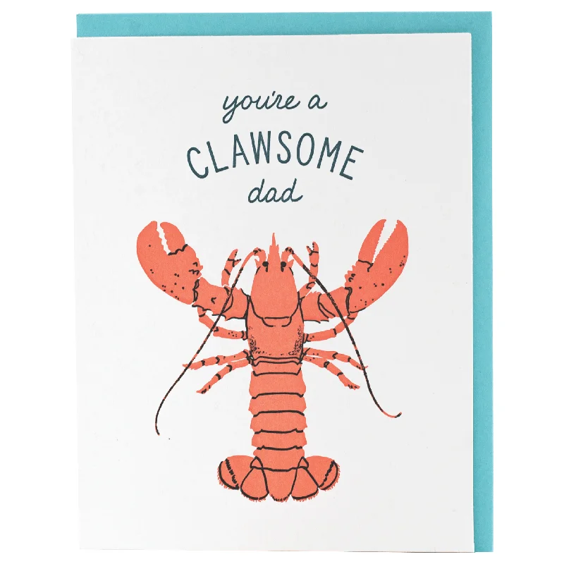 Clawsome Lobster Father's Day Card