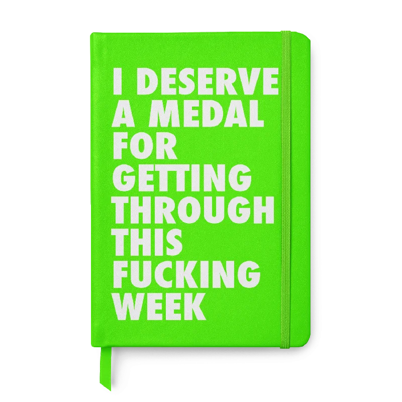 Deserve Medal Leather Style Notebook