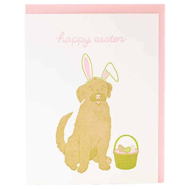 Dog in Bunny Ears Easter Card