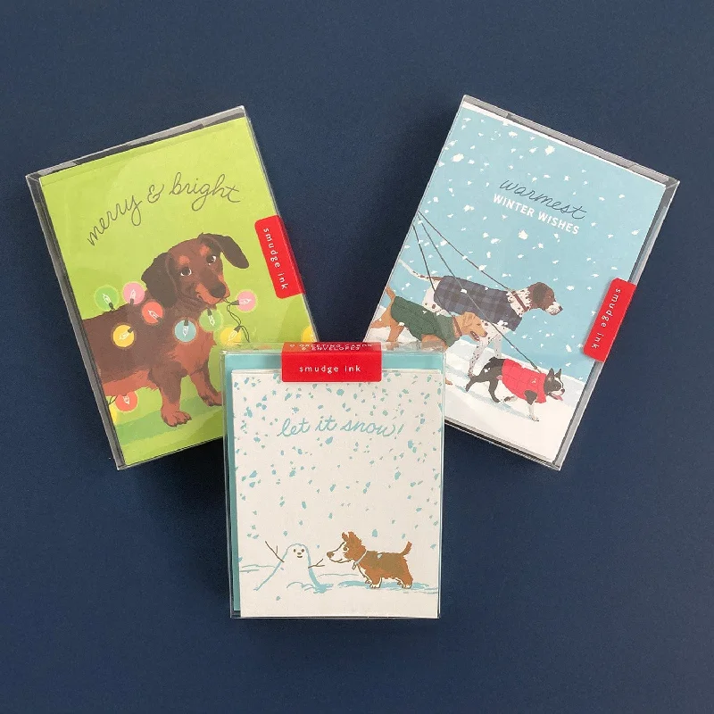 Dog Lover Boxed Holiday Card Bundle