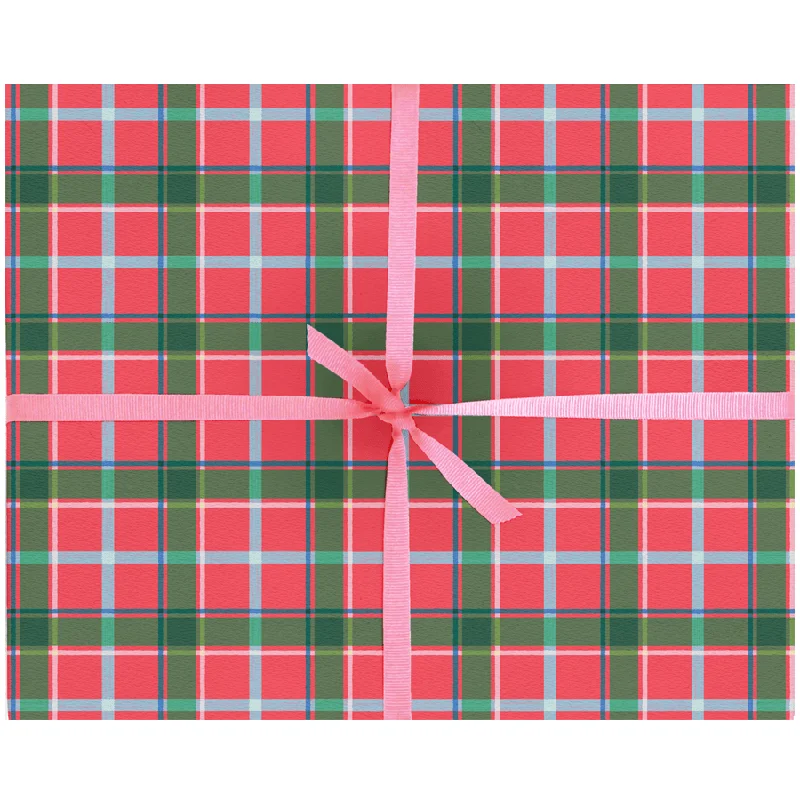 Festive Plaid Gift Wrap