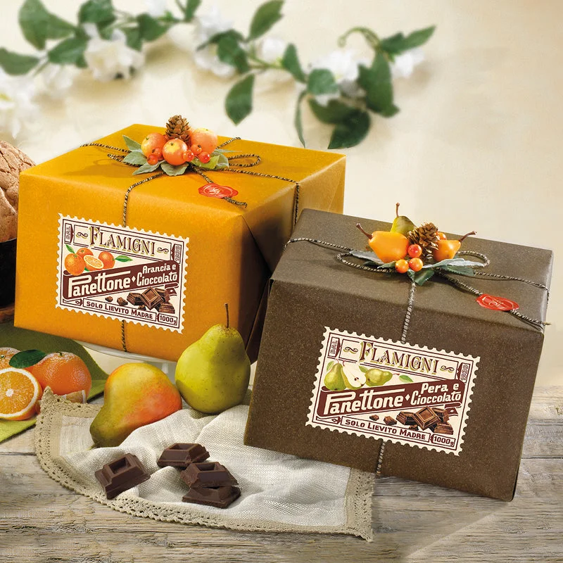 Flamigni Assorted Glazed Chocolate & Fruit Panettone