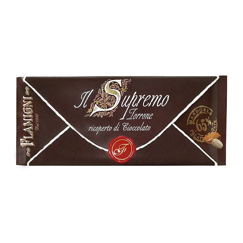 Flamigni Brittle Nougat with 65% Almonds & Chocolate