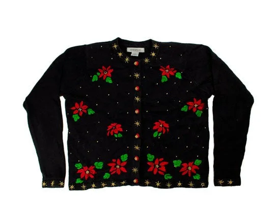 Flowers And Beads-Small Christmas Sweater