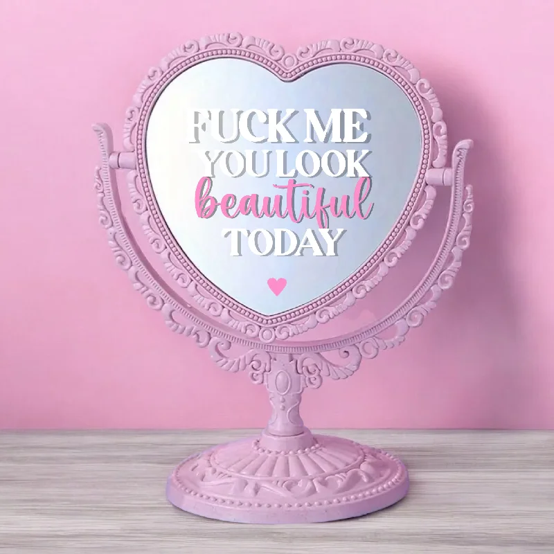 Fuck Me Vintage Freestanding Mirror