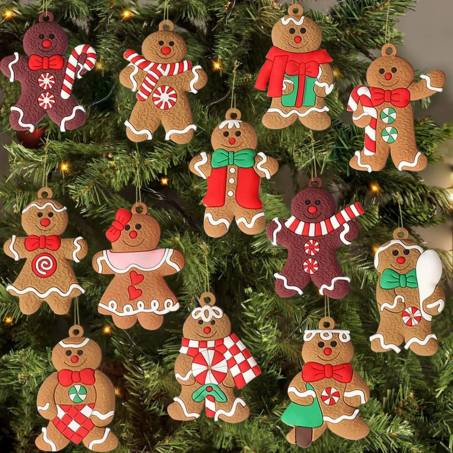 Gingerbread Man Ornaments for Christmas Tree