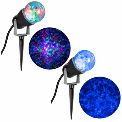 Lightshow Projection Kaleidoscope Lawn Decoration, Assorted (Pack of 8)