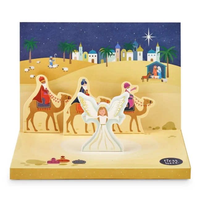 Little Town of Bethlehem Music Box Card