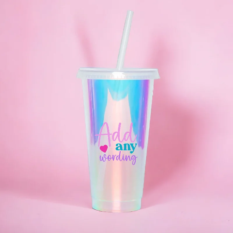 Pastel Holographic Cold Cup