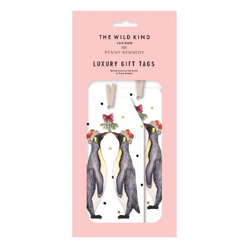 Penny Kennedy "Penguin Kiss" Christmas Gift Tags