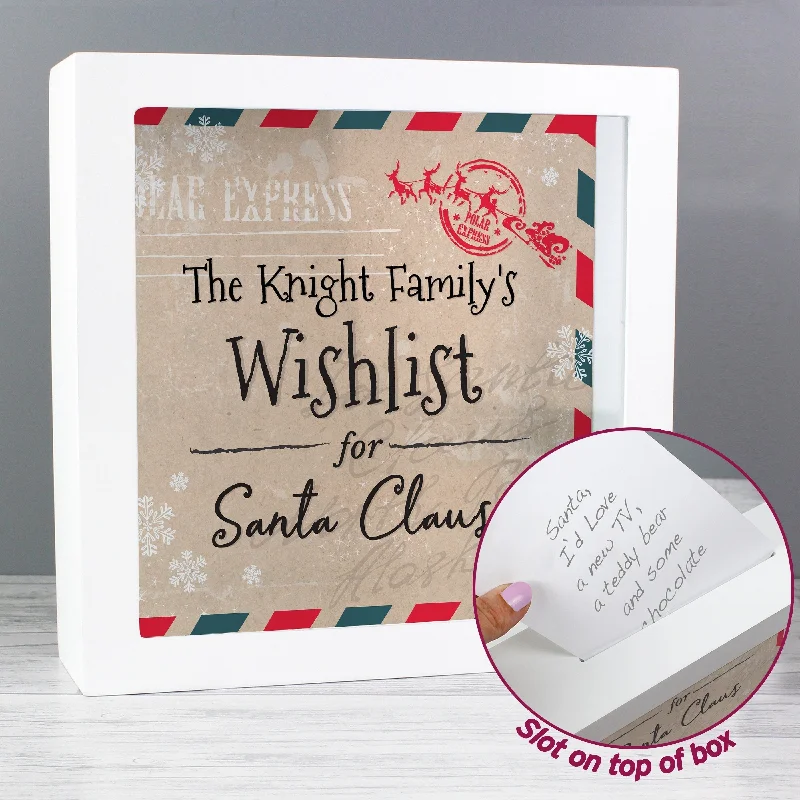 Personalised Wishes Lists And Letters For Santa Keepsake Box