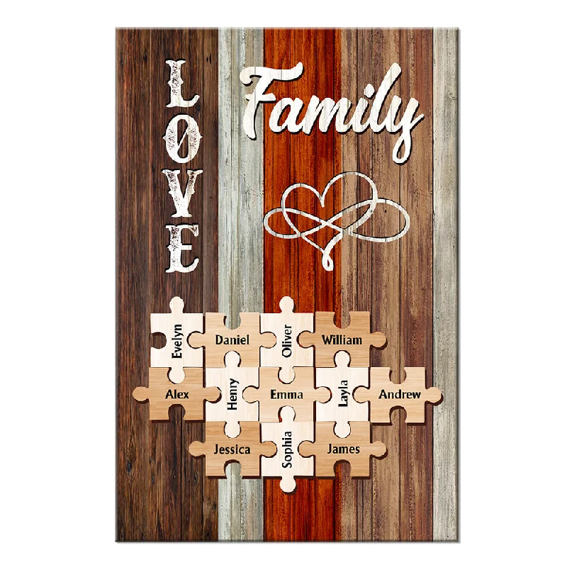 Personalized Family Puzzle Poster 36238