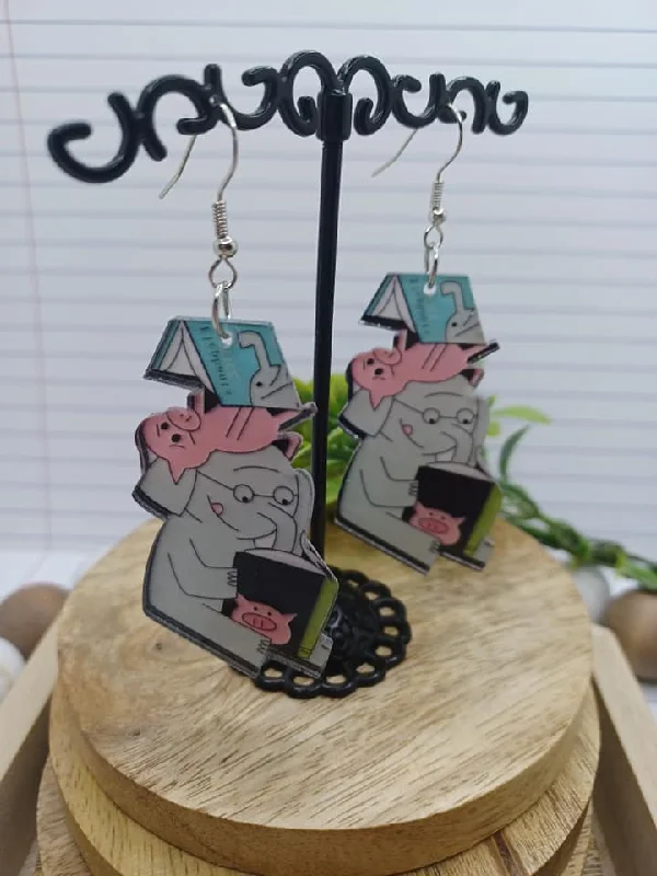 Pig & Elephant Earrings