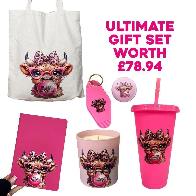 Pink Cow Gift Set