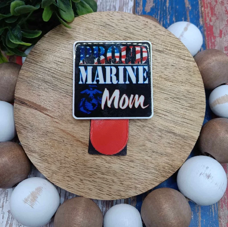 PROUD MARINE Mom Magnetic Bookmark