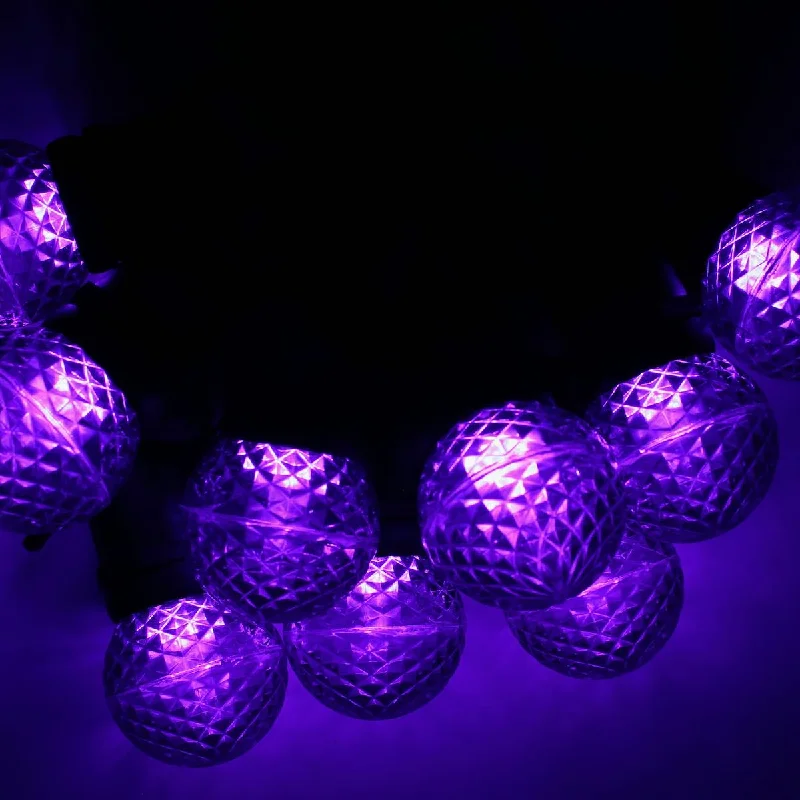 G50 Purple LED  Bulbs E26 Bases (10 Pack)