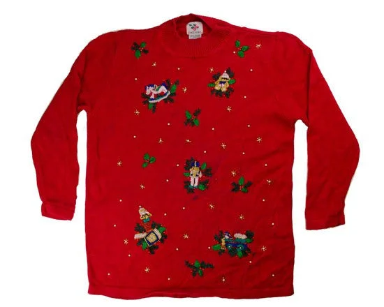 Stitched Gifts-Medium Christmas Sweater