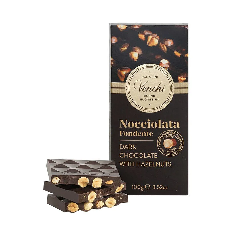 Venchi 60% Dark Chocolate with Hazelnuts Tablet