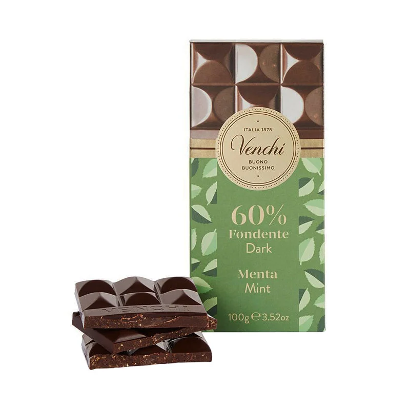 Venchi 60% Dark Chocolate with Mint Tablet