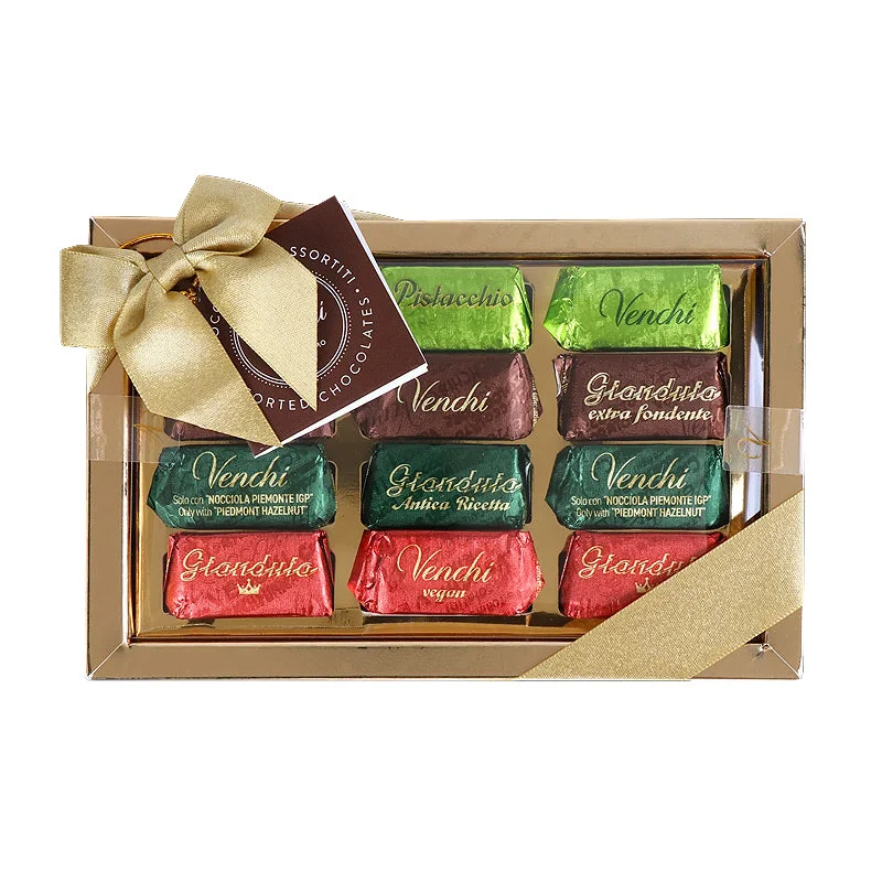 Venchi Gianduiotti Golden Gift Box