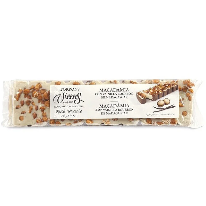 Vicens Macadamia Nougat with Madagascar Bourbon Vanilla