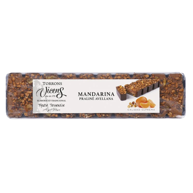 Vicens Mandarin Nougat with Hazelnut Praline