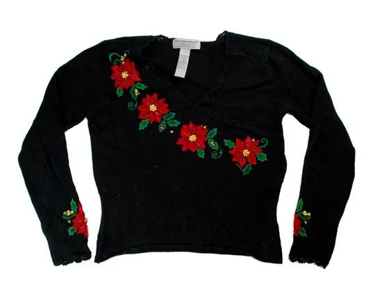 Winter Flowers-X-Small Christmas Sweater