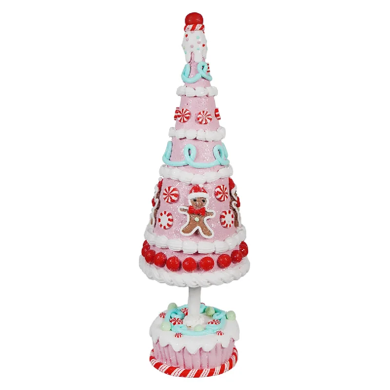 15.75" Claydough Gingerbread Candy Tree