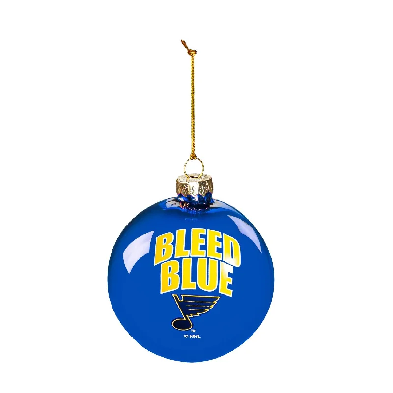 Blown Glass Ornament, St Louis Blues,3ot4374bgo