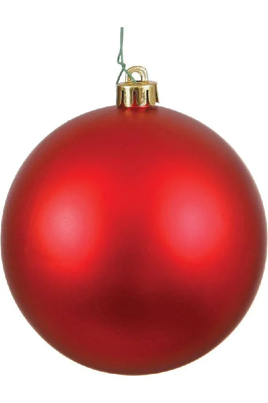 4.75" Red Ornament Ball: Matte