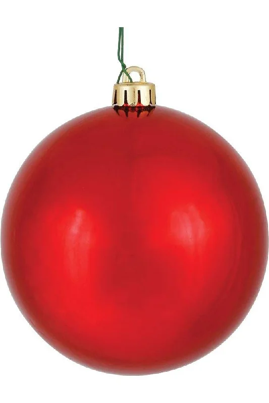 4.75" Red Ornament Ball: Shiny