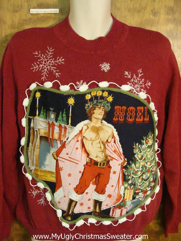 Christmas Cozy Weather BEST Hottie Guy Ugly Christmas Sweater