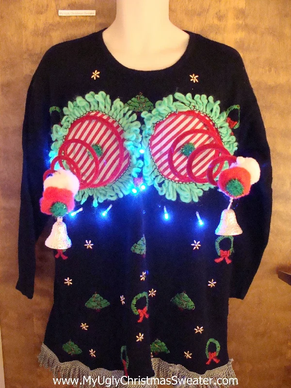 Christmas Countdown Fun Funny Light-up Naughty Ugly Christmas Sweater