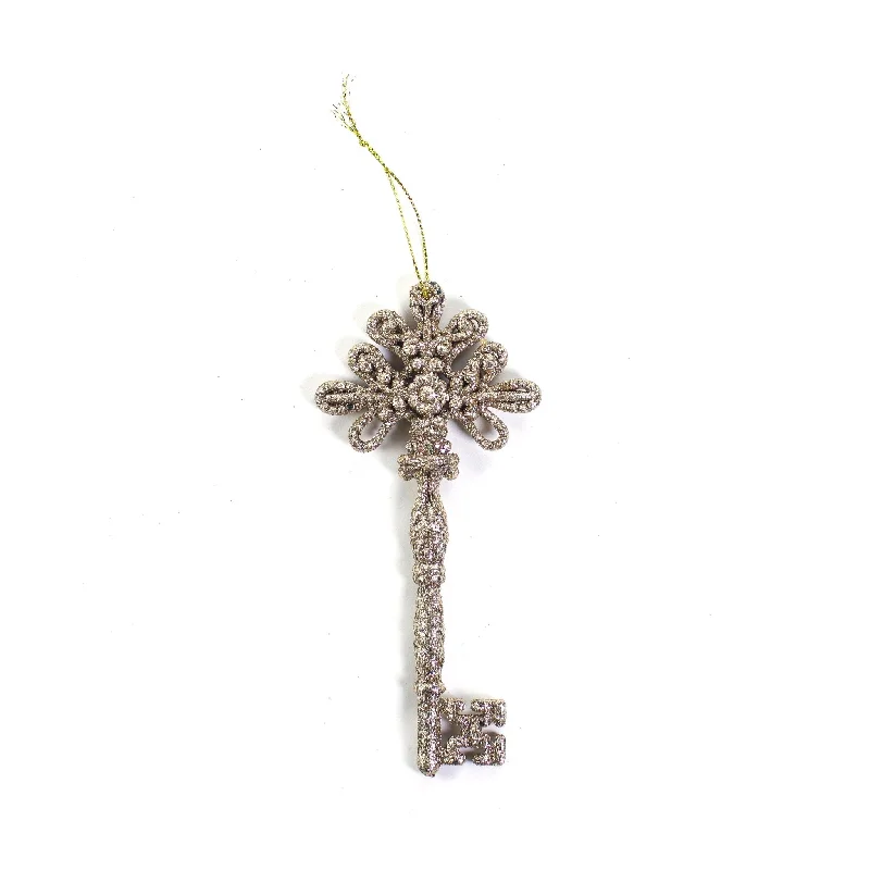 Christmas Special Dinner Glitter Magic Key Shatterproof Ornament