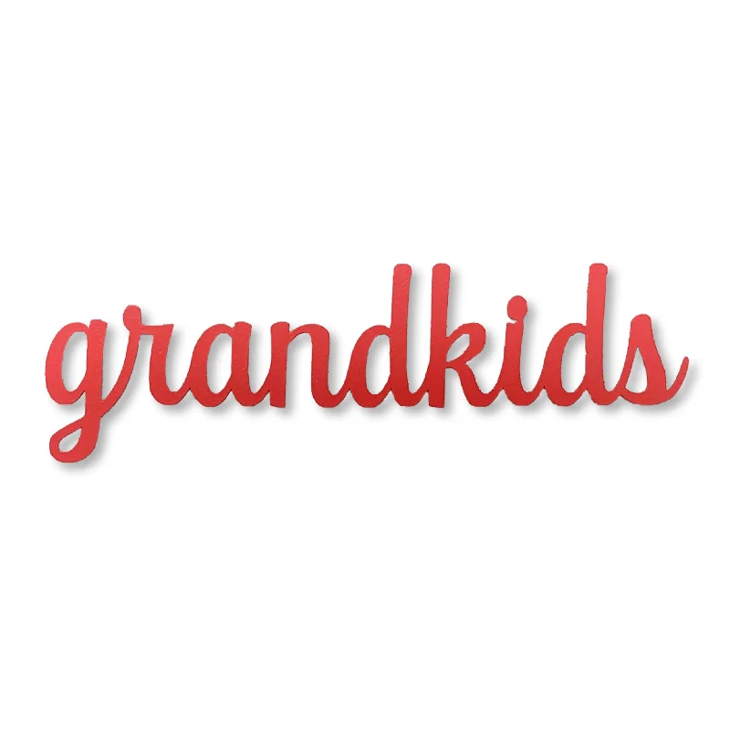 "Grandkids" Magnet - Red