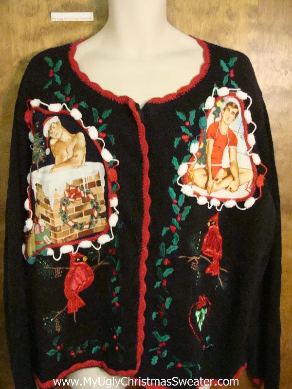 Christmas Candlelight Dinner Hottie Guy Ugly Christmas Sweater