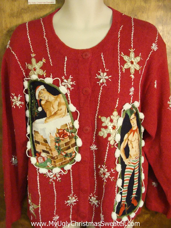 Christmas Holiday Gifts Hottie Guy Ugly Christmas Sweater