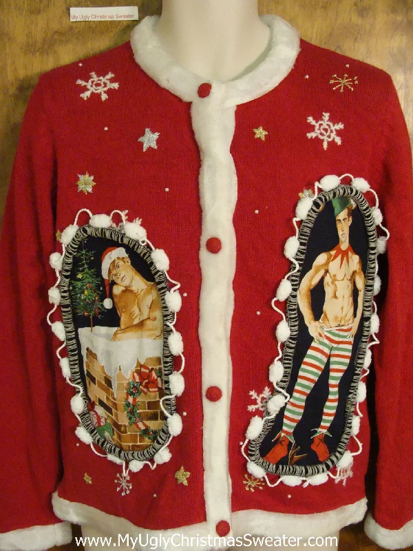 Christmas Decorative Items Hottie Guy Ugly Christmas Sweater